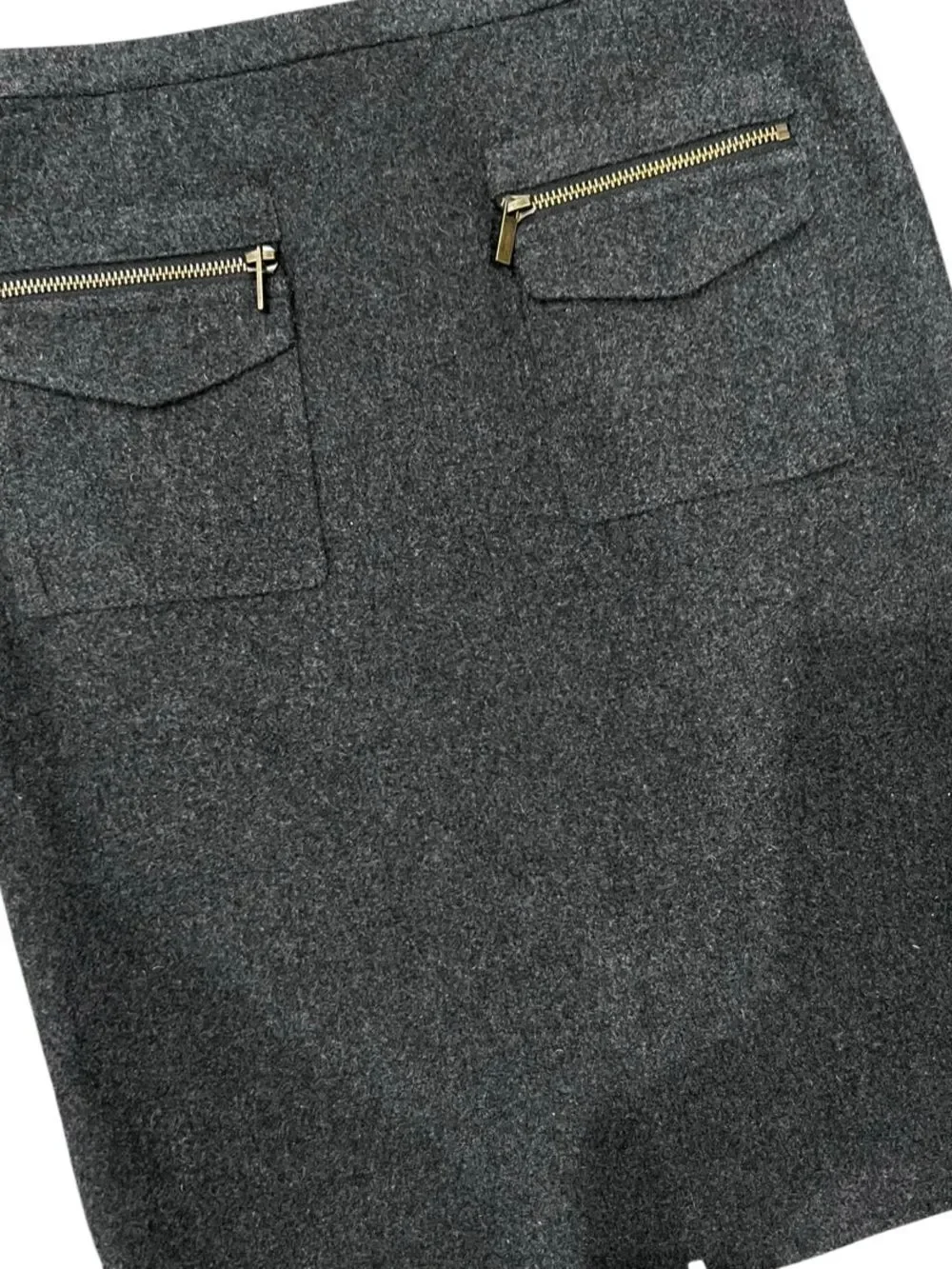 J.Crew Wool Pencil Skirt Charcoal Grey Size 0